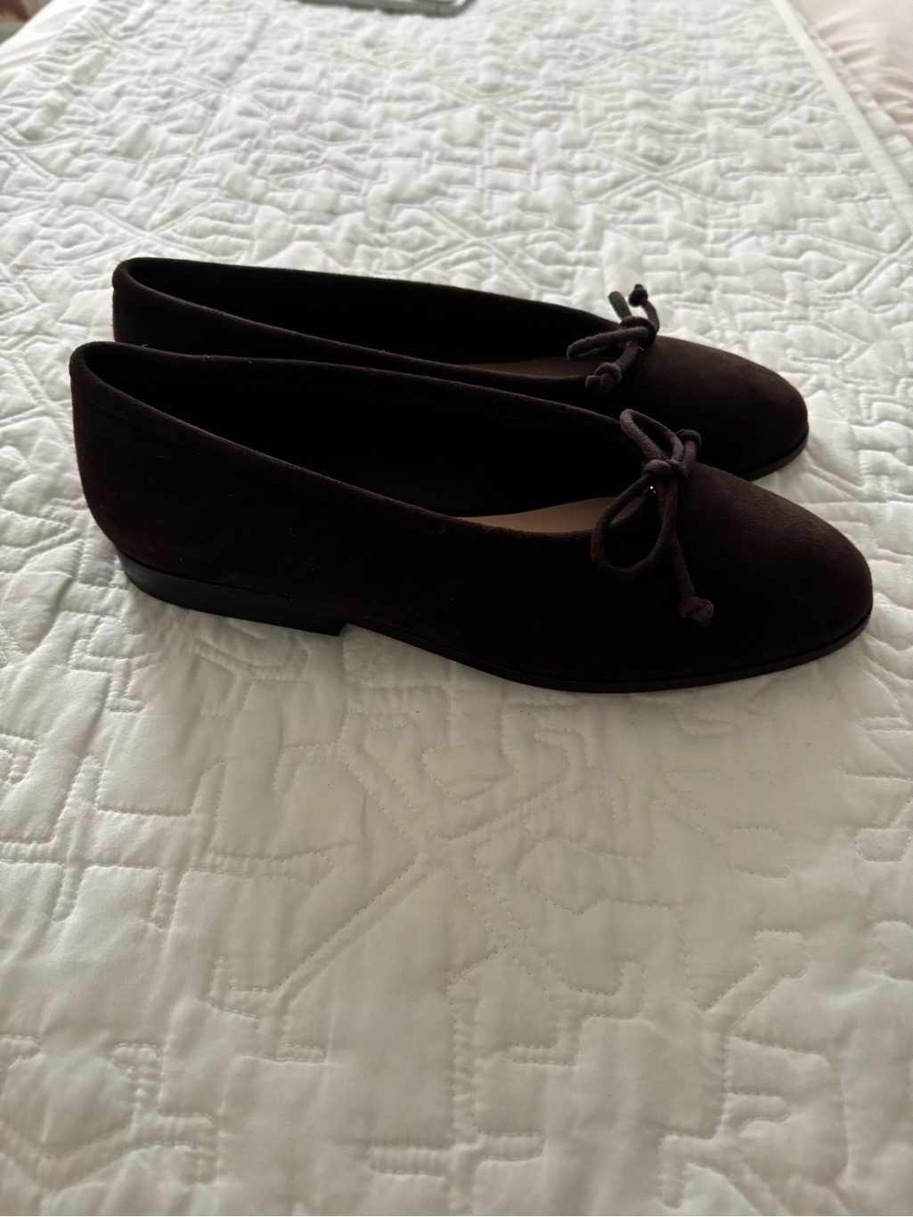 Loeffler Randall Noelle Brown Suede Bow Ballet Flats. — image 6 of 8
